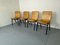 Modernistische Mid-Century Esszimmerstühle aus Schichtholz von Roland Rainer, 1950er, 4er Set 3