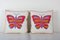 Uzbek Butterfly Wild Life Pictorial Suzani Pillow Covers, Set of 2 1