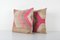 Pink Geometric Kilim Cushion Covers in Boho Anatolian Cushion Cover, Set of 2 2
