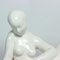 Vintage White Porcelain Statue of Reading Lady from Jihokera, 1960s 9