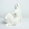 Vintage White Porcelain Statue of Reading Lady from Jihokera, 1960s 4