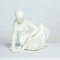 Vintage White Porcelain Statue of Reading Lady from Jihokera, 1960s, Image 10