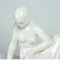 Vintage White Porcelain Statue of Reading Lady from Jihokera, 1960s, Image 2