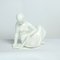 Vintage White Porcelain Statue of Reading Lady from Jihokera, 1960s, Image 1