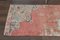 Vintage Turkish Wool Pink Green Runner Rug, Image 9