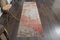 Vintage Turkish Wool Pink Green Runner Rug, Image 1