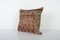 Turkish Orange Square Oushak Rug Cushion Cover, Image 3