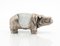 Bronze and Glass Hippopotamus Sculpture by Gabriella Crespi, 1970s 4