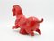 Rotes Keramik Pferd auf Sockel von Aldo Londi für Bitossi Raymor 4