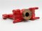 Rotes Keramik Pferd auf Sockel von Aldo Londi für Bitossi Raymor 3