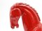 Red Ceramic Roman Horse on Plinth by Aldo Londi for Bitossi Raymor 2