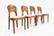 Vintage Danish Teak Dining Chairs, 1960s, Set of 4 1