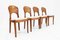Vintage Danish Teak Dining Chairs, 1960s, Set of 4, Image 1