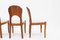 Vintage Danish Teak Dining Chairs, 1960s, Set of 4 9