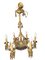 Kronleuchter aus Bronze mit Kristallanhängern 1