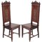 Antike eklektische Venice Stühle aus Nussholz von Testolini Frères, 1890er, 2er Set 1