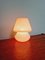 Vintage Mushroom Lamp in Pink Satin Glass, 1980s 12