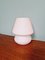 Lámpara Mushroom vintage de vidrio satinado rosa, años 80, Imagen 11