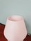 Lámpara Mushroom vintage de vidrio satinado rosa, años 80, Imagen 5