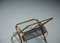 Vintage Italian Bar Cart in Brass and Lacquered Wood by Cesare Lacca, 1950 5