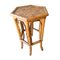 Stapelbare Vintage Tische aus Bambus & Naturfaser, 3er Set 5