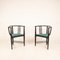 Chairs in the style of Ernest Archibald Taylor 1980, Set of 2 5