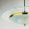Vintage Disk Chandelier attributed to Pietro Chiesa for Fontana Arte, Italy, 1940s 9