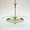 Vintage Disk Chandelier attributed to Pietro Chiesa for Fontana Arte, Italy, 1940s 1