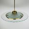 Vintage Disk Chandelier attributed to Pietro Chiesa for Fontana Arte, Italy, 1940s 14