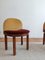 Small Vintage Italian Chairs in Velvet and Wood, Set of 2 3