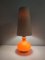 Large Vintage Italian Orange Table Lamp by Carlo Nason, 1970s 2