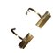 Mid-Century New Gilt Metal Wall Lights by Fase for Fase, Set of 2, Image 5