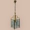 Brass Cut Crystal Light Pendant, 1970s, Image 2