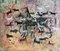 Khaled Al Rahal, Horses, Bulls and Human Figures, Mixed Media 1