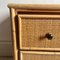 Mid-Century Rattan 3 Drawer Chest of Drawers 6