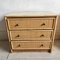 Mid-Century Rattan 3 Drawer Chest of Drawers 8