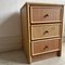 Mid-Century Rattan 3 Drawer Bedside Table, 1970s, Image 3