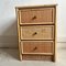 Mid-Century Rattan 3 Drawer Bedside Table, 1970s, Image 5