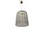 Lámpara colgante Rod de latón de cristal de Murano, años 80, Imagen 1