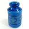 Rimini Blue Ceramic Vase by Aldo Londi for Bitossi, Italy, 1960s, Image 8