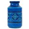 Vaso Rimini blu in ceramica di Aldo Londi per Bitossi, Italia, anni '60, Immagine 1