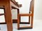 Art Deco Amsterdam School Extendable Teak Dining Table and Chairs with Webbing Seat, 1930s, Set of 3 9