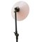 Vintage Industrial White Opaline Cast Iron and Brass Floor Lamp 7