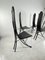 Vintage Steel and Leather Chairs by Recanatini, 1980s, Set of 4, Image 7
