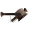 Vintage Industrial Grey Brown Enamel Cast Iron Scones Wall Lights, Image 1