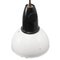 Vintage Industrial White Enamel Pendant with Bakelite Top, 1970s, Image 2