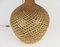 Lámpara de cestería hecha a mano, años 60, Imagen 4