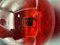 Jarrón de vidrio soplado en rojo rubí de Carlo Moretti, años 80, Imagen 8
