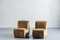 Modular Sofas in Light Brown Fabric, Italy, 1970s, Set of 2 1