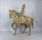 Asian Statue of Man on Horse, Large Copper-Covered Wood Sculpture, Late 19th Century, Image 23